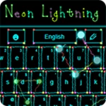 neon lightning keyboard android application logo